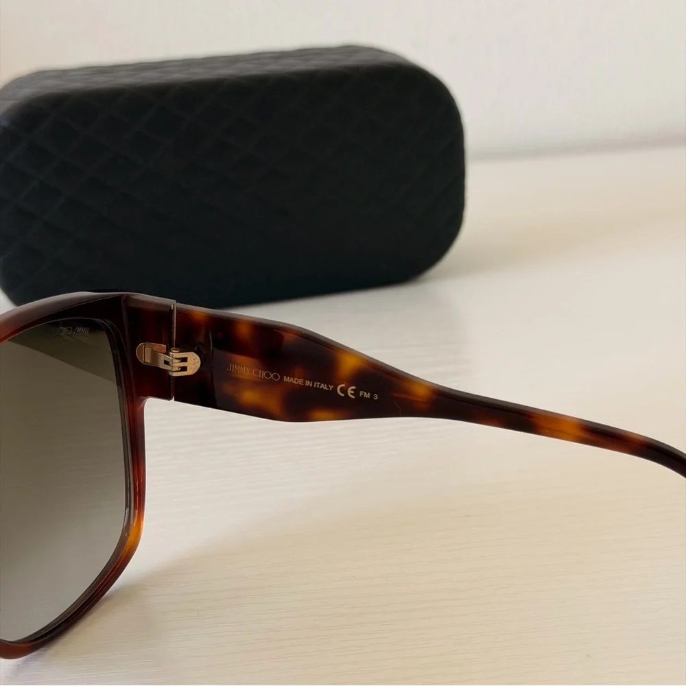 New! Jimmy Choo Elegant Brown Sunglasses, Noemi/S 086HA, Authentic